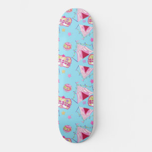 Skateboard Balle de chapiteau de cirque étoiles jaunes vintag