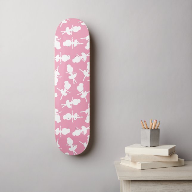 Skateboard Ballerina Motif, Ballet Girls, Ballet Dance (Art mural)