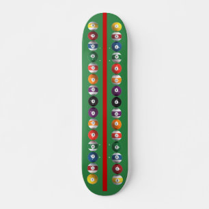 Skateboard Balles de piscine verticales / Billard : Patinage
