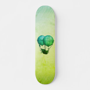 Skateboard Ballons à air chaud Steampunk avec Vert navire