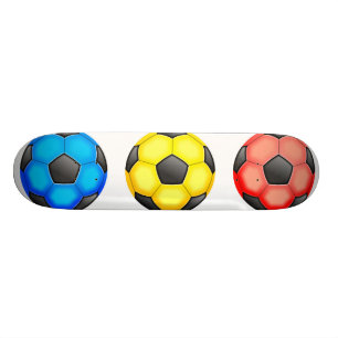 Skateboard Ballons de football colorés