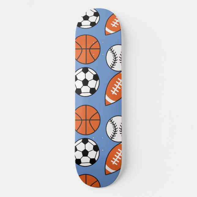 Skateboard Ballons de sport amusants (Recto)