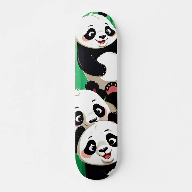 Skateboard Bamboo Panda (Devant)