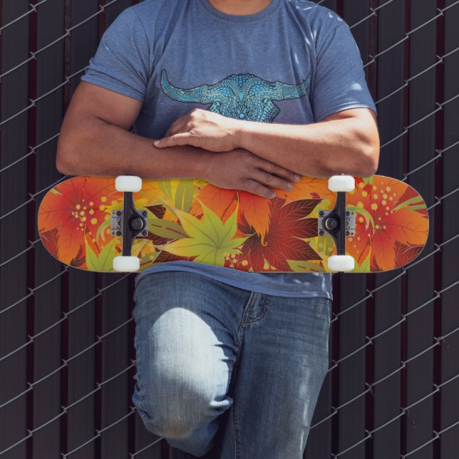 Skateboard Bandana de Thanksgiving aux feuilles d'automne (Extérieur 3)