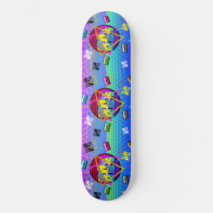 SKATEBOARD BANDE CASSETTE RÉTRO OLD SCHOOL DES ANNÉES 80