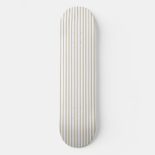 Skateboard Bande de cueillette beige et blanche