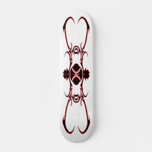 Skateboard Bande de tatouage tribal rouge et noir