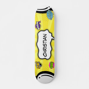 Skateboard Bande dessinée Art Pop Fun