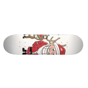 Skateboard Bande dessinée Père Noël et
