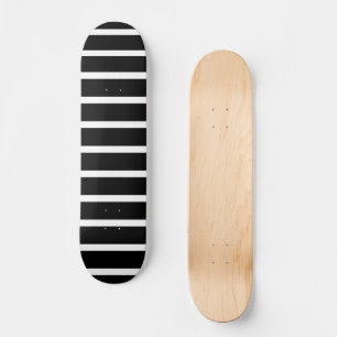 Skateboard Bande noire et blanche moderne