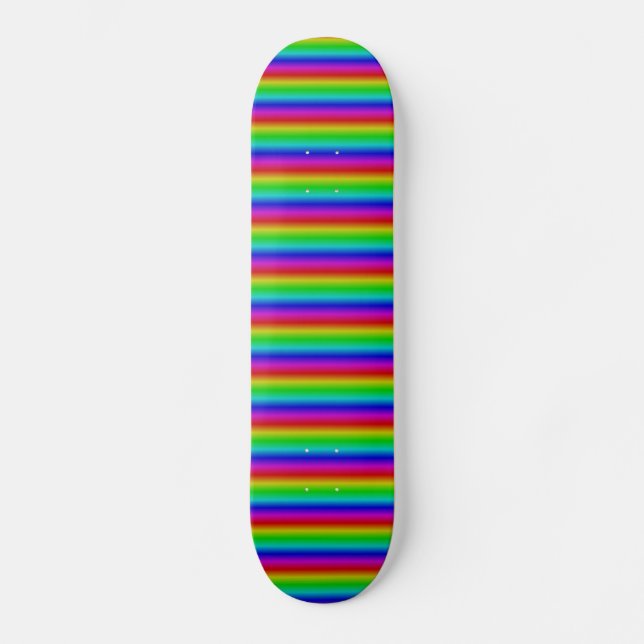 Skateboard Bandes arc-en-ciel - Motif (Recto)