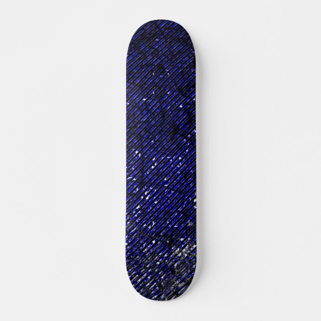 Skateboard Bandes bleues peler vos couleurs (Devant)