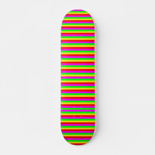Skateboard bandes colorées
