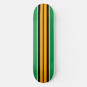 Skateboard Bandes de course vert brillant jaune noir cool aud