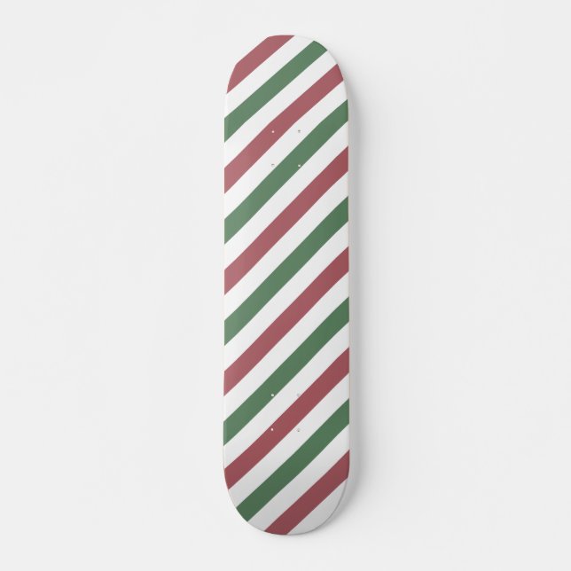 Skateboard Bandes de Noël personnalisables (Devant)