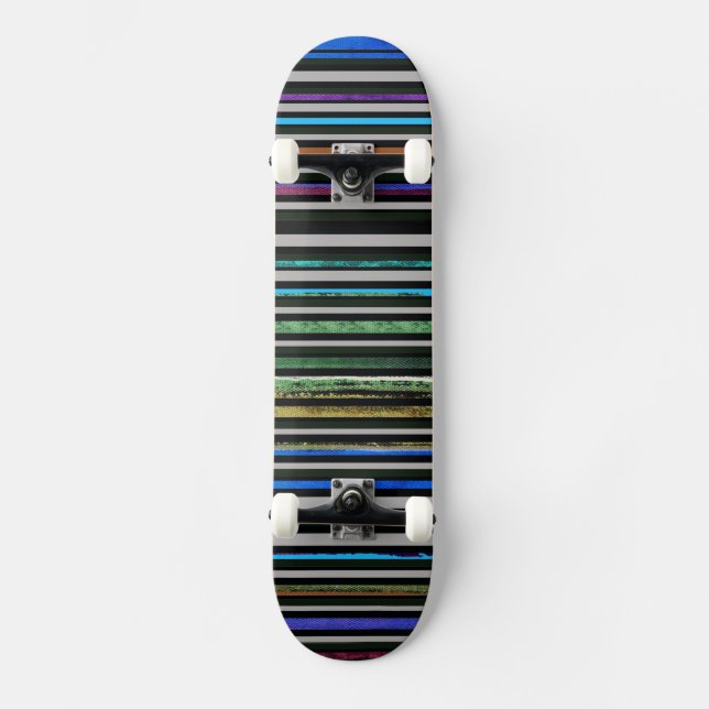 Skateboard Bandes noires pour patineurs (Recto)