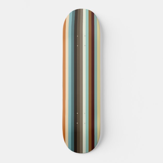 Skateboard Bandes rétro (Recto)