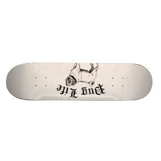 Skateboard Bandit drôle de chien de la vie de carlin