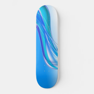 Skateboard Bannière Arrière - plan bleu Abstrait