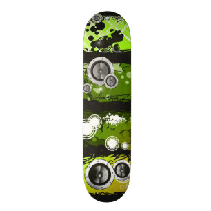 Skateboard Bannière grunge de musique de style