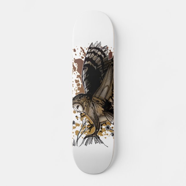 Skateboard Barn Owl Stance (Recto)