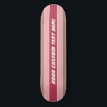 Skateboard Barres de texte personnalisé Motif<br><div class="desc">Remplacez le champ de texte par ce que vous voulez. Vous pouvez également modifier la police, sa taille et sa couleur en utilisant la fonction "Customiser", ainsi que d'ajouter des champs de texte si vous le souhaitez. Voir ma boutique pour plus d'articles avec, et choix de couleurs de, ce design....</div>