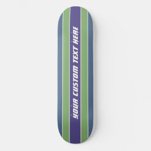 Skateboard Barres de texte personnalisé Motif