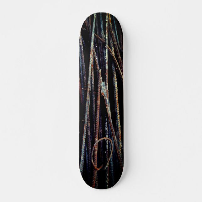Skateboard Barres industrielles rousty cool (Devant)
