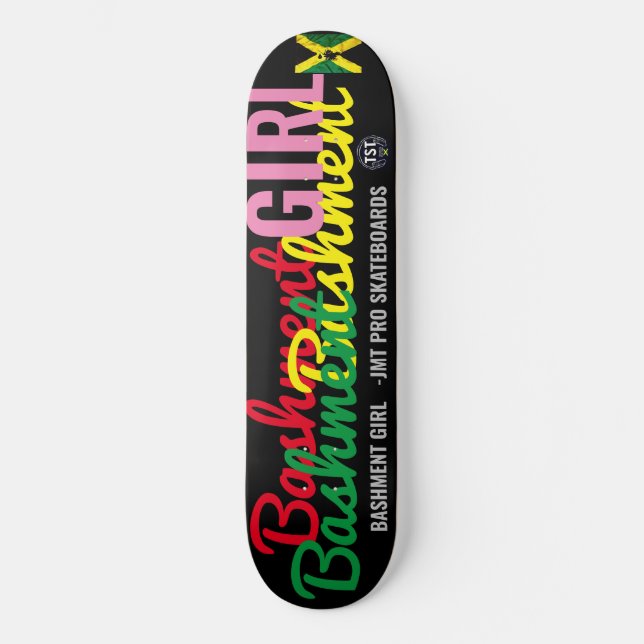 Skateboard BASHMENT GIRL OFFICIEL 8 1/4" Planche de skateboar (Recto)
