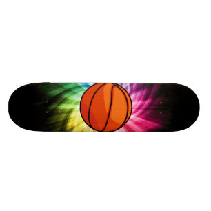 Skateboard Basket-ball ; Sport ; arc-en-ciel