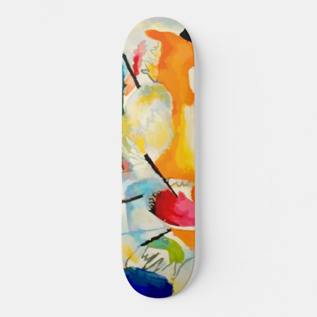 Skateboard Bataille navale de Kandinsky 1913 (Recto)