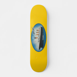 Skateboard Bateau de la ligne des étoiles blanches de la Mar