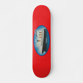 Skateboard Bateau de la ligne White Star de la Marine Rouge T