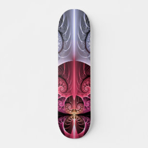 Skateboard Battement de cœur, art fractal de fantaisie surréa