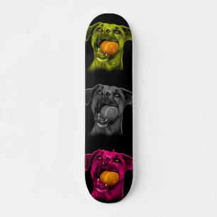 Skateboard bb de l'art de bruit de chien de boxeur 8173