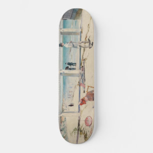 Skateboard Beach Scene (Holiday at Mentone) (Australian Art)