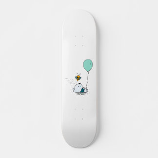 Skateboard Beau ours de panda dormant avec abeille