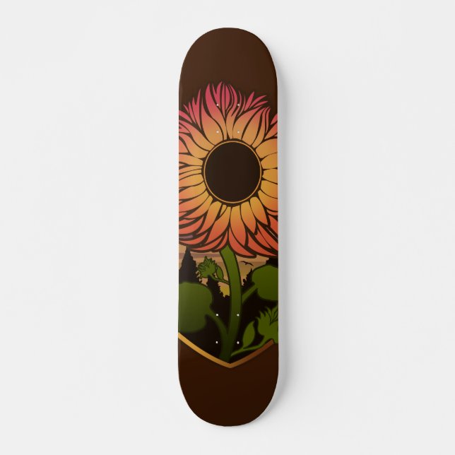 Skateboard Beau tournesol (Devant)