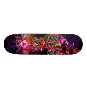 Skateboard Beauté mystérieuse 8 de boule de mascarade 1/8