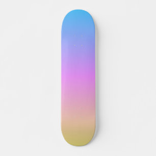 Skateboard beautifuel pastel dream colors gradient blur