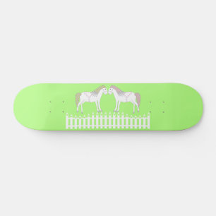 Skateboard Beaux Chevaux Blancs de Mariage
