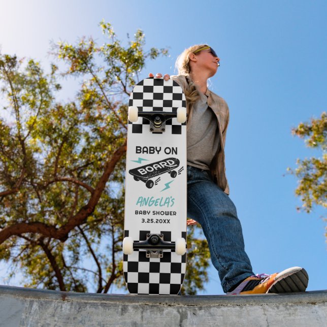 Skateboard Bébé à bord Baby shower Planche à roulettes (Extérieur 1)