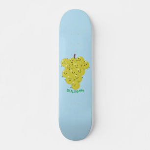 Skateboard Belle bande de raisins amusante illustration