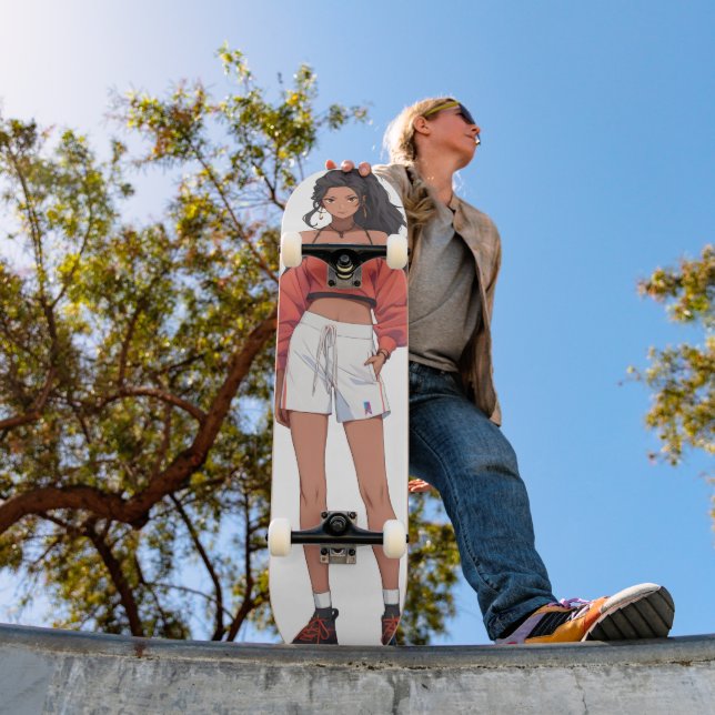 Skateboard Belle fille Sport Anime (Extérieur 1)