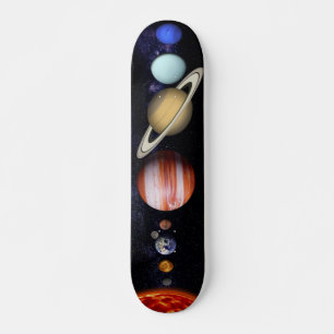 Skateboard Belle Planète Dans L'Univers