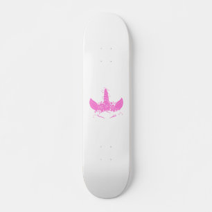 Skateboard Belle tête de licorne - Choisir la couleur arriè