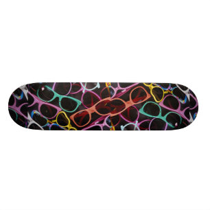 Skateboard Belles lunettes de soleil colorées