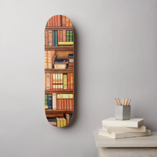 Skateboard Bibliothèque de livres anciens
