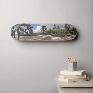 Skateboard Big Island Hawaii Tropical Beach Palms Panorama