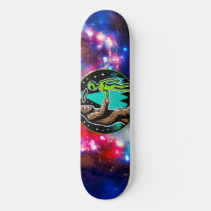 Skateboard Bigfoot Alien Alliance - Funny Scifi Cryptid